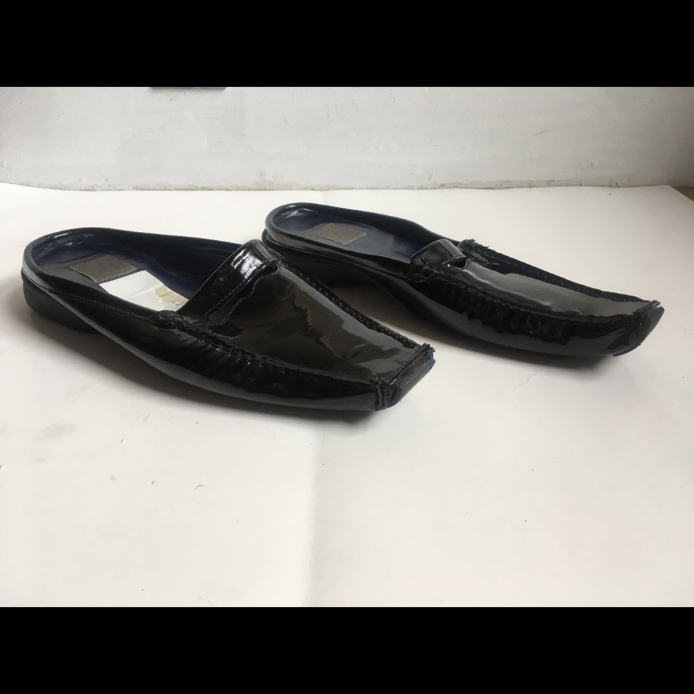 JOAN & DAVID Black Patent Leather Slip- In - Picture 3 of 8